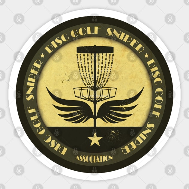 Disc Golf Sniper Wings Sticker by CTShirts